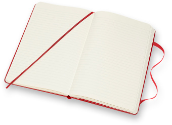 Блокнот Moleskine CLASSIC QP060R Large 130х210мм 240стр. линейка твердая обложка красный - купить недорого с доставкой в интернет-магазине