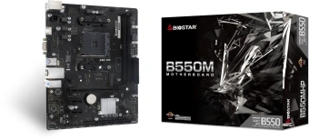 Материнская плата Biostar B550MHP Soc-AM4 AMD B550 2xDDR4 mATX AC`97 8ch(7.1) GbLAN RAID+VGA+HDMI - купить недорого с доставкой в интернет-магазине