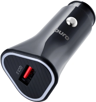 Автомобильное зар./устр. Buro BUCL1 18W 3A (QC) USB-A универсальное черный (BUCL18P100BK) - купить недорого с доставкой в интернет-магазине
