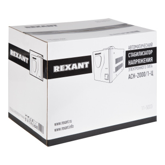 Стабилизатор напряжения Rexant AСН-2 000/1-Ц 1.94кВА однофазный серый (11-5003) - купить недорого с доставкой в интернет-магазине
