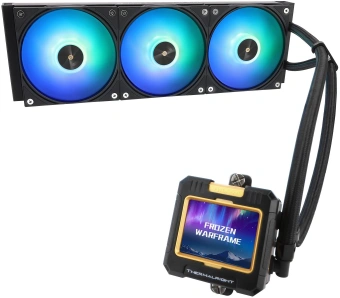 Система водяного охлаждения Thermalright Frozen Warframe 360 ARGB Soc-AM5/AM4/1200/1700/1851 черный 4-pin 29.8dB Al LCD Ret (F-WFRAME-360-BL-ARGB) - купить недорого с доставкой в интернет-магазине