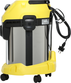 Строительный пылесос Karcher WD 3 S V-17/4/20 1000Вт (уборка: сухая/сбор воды) желтый - купить недорого с доставкой в интернет-магазине