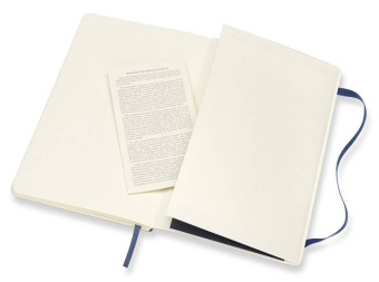 Блокнот Moleskine CLASSIC SOFT QP616B20 Large 130х210мм 192стр. линейка мягкая обложка синий сапфир - купить недорого с доставкой в интернет-магазине