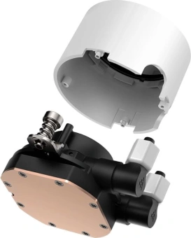 Система водяного охлаждения PcCooler DA360 WH ARGB Soc-AM5/AM4/1200/1700/1851 белый 4-pin 33.8dB Al 300W Ret (DA360-WHAWXX-GL) - купить недорого с доставкой в интернет-магазине