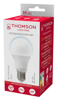 Лампа светодиодная Thomson TH-B2306 17Вт цок.:E27 груша 220B 6500K св.свеч.бел.хол. A (упак.:1шт) - купить недорого с доставкой в интернет-магазине