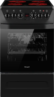 Плита Электрическая Weissgauff WES 2V16 BE Premium Line черный - купить недорого с доставкой в интернет-магазине