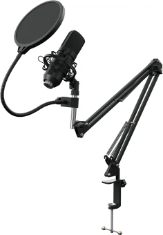 Микрофон проводной Оклик SM-700G 2.5м черный - купить недорого с доставкой в интернет-магазине