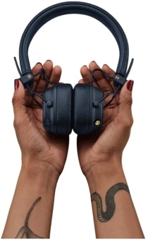 Гарнитура накладные Marshall Major V синий беспроводные bluetooth оголовье (MAJOR V MIDNIGHT BLUE) - купить недорого с доставкой в интернет-магазине