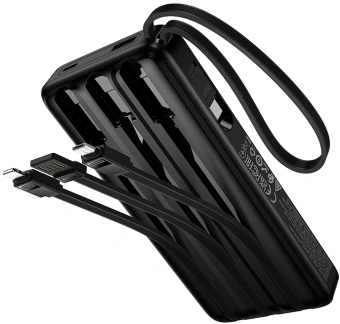 Мобильный аккумулятор Hoco J156 Founder 10000mAh 3A черный (62277) - купить недорого с доставкой в интернет-магазине