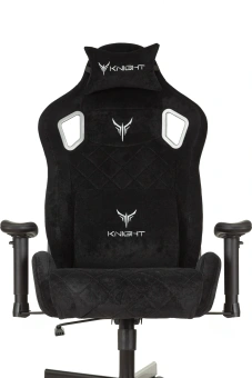 Кресло игровое Knight Outrider LTD черный Light-20 с подголов. крестов. металл - купить недорого с доставкой в интернет-магазине