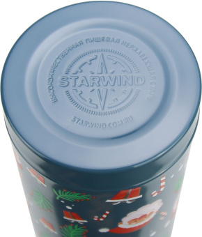 Термос Starwind New Year 12-1000 1л. зеленый/рисунок - купить недорого с доставкой в интернет-магазине