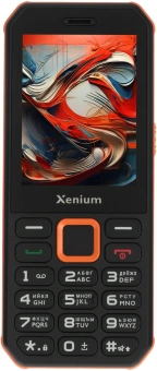 Мобильный телефон Xenium X300 черный/оранжевый моноблок 2Sim 2.8" 240x320 Nucleus 0.3Mpix GSM900/1800 MP3 FM microSD max32Gb - купить недорого с доставкой в интернет-магазине