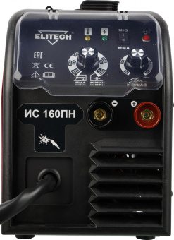 Сварочный полуавтомат Elitech ИС 160ПН (E1703.002.00) инвертор MIG-MAG/ММА DC 3.5кВт - купить недорого с доставкой в интернет-магазине
