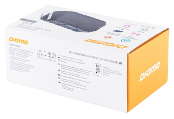 Колонка порт. Digma S-40 черный 10W 1.0 BT 2000mAh (SP4010B) - купить недорого с доставкой в интернет-магазине