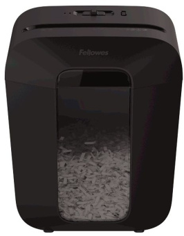 Шредер Fellowes PowerShred LX50 черный (секр.P-4) фрагменты 9лист. 17лтр. скрепки скобы пл.карты - купить недорого с доставкой в интернет-магазине