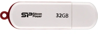 Флеш Диск Silicon Power 32GB LuxMini 320 SP032GBUF2320V1W USB2.0 белый - купить недорого с доставкой в интернет-магазине