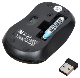 Мышь Оклик 605SW черный оптическая 1200dpi беспров. USB для ноутбука 3but (384108) - купить недорого с доставкой в интернет-магазине