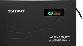 Стабилизатор напряжения Smartwatt AVR Triac 2000TW 2000ВА черный - купить недорого с доставкой в интернет-магазине