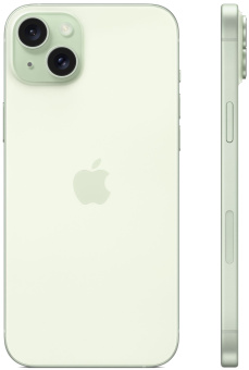 Смартфон Apple A3096 iPhone 15 Plus 256Gb зеленый моноблок 3G 4G 2Sim 6.7" 1290x2796 iOS 17 48Mpix 802.11 a/b/g/n/ac/ax NFC GPS GSM900/1800 TouchSc Protect - купить недорого с доставкой в интернет-магазине