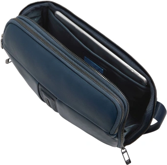 Сумка кросс-боди мужская Piquadro Victor CA7175W143/BLU синяя натур.кожа - купить недорого с доставкой в интернет-магазине