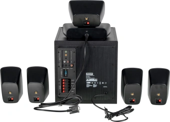 Колонки Logitech Z906 5.1 черный 1000Вт - купить недорого с доставкой в интернет-магазине