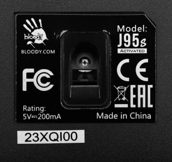 Мышь A4Tech Bloody J95s черный оптическая 8000dpi USB 9but (J95S STONE BLACK ACTIVATED) - купить недорого с доставкой в интернет-магазине