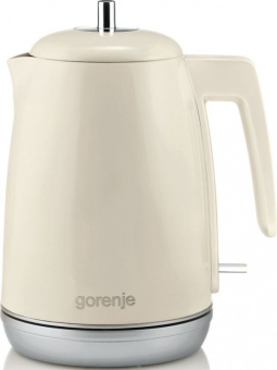 Чайник электрический Gorenje K15RL 1.7л. 2200Вт бежевый корпус: металл/пластик - купить недорого с доставкой в интернет-магазине