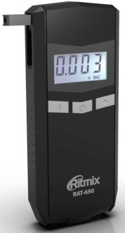Алкотестер Ritmix RAT-650 электрохимический черный - купить недорого с доставкой в интернет-магазине