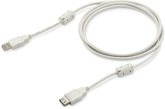 Кабель Buro USB A(m) USB A(f) 1.8м (USB2.0-AM-AF-1.8M-MG) феррит.кольца серый - купить недорого с доставкой в интернет-магазине