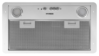 Вытяжка встраиваемая Hyundai HBB 6035 W белый управление: кнопочное (1 мотор) - купить недорого с доставкой в интернет-магазине