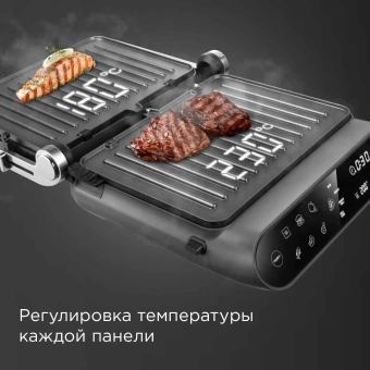 Электрогриль Редмонд SteakMaster GM303 2200Вт серый - цена, купить или заказать с доставкой в интернет-магазине Электрогриль Редмонд SteakMaster GM303 2200Вт серый - купить недорого с доставкой в интернет-магазине