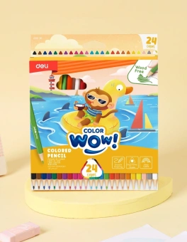 Карандаши цв. Deli EC00120 ColoRun трехгран. пластик 24цв. коробка/европод. (24шт) - купить недорого с доставкой в интернет-магазине