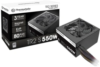 Блок питания Thermaltake ATX 550W TR2 S V2 80+ white (20+4pin) APFC 120mm fan 5xSATA RTL - купить недорого с доставкой в интернет-магазине