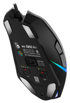 Мышь A4Tech Bloody W60 Max Gun серый/черный оптическая 10000dpi USB 10but - купить недорого с доставкой в интернет-магазине