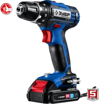 Дрель-шуруповерт Зубр DL-201-22 аккум. патрон:быстрозажимной (кейс в комплекте) - купить недорого с доставкой в интернет-магазине