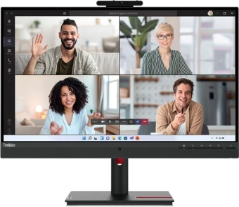 Монитор Lenovo 27" ThinkVision T27hv-30 черный IPS LED 4ms 16:9 HDMI M/M Cam матовая HAS Piv 1000:1 300cd 178гр/178гр 2560x1440 75Hz DP 2K USB 7.9кг - купить недорого с доставкой в интернет-магазине