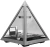 Корпус Azza Pyramid L черный/серебристый без БП ATX 6x120mm 2xUSB3.0 audio bott PSU - купить недорого с доставкой в интернет-магазине