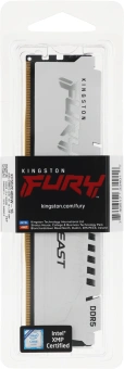 Память DDR5 16GB 5200MHz Kingston KF552C40BW-16 Fury Beast RTL Gaming PC5-41600 CL40 DIMM 288-pin 1.25В single rank с радиатором Ret - купить недорого с доставкой в интернет-магазине