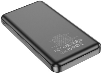 Мобильный аккумулятор Hoco J100 High-ranking 10000mAh 2.1A 2xUSB-A черный - купить недорого с доставкой в интернет-магазине
