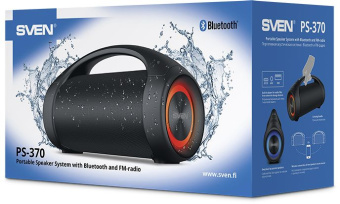 Колонка порт. Sven AC PS-370 черный 40W 2.0 BT 10м 3600mAh (SV-020408) - купить недорого с доставкой в интернет-магазине