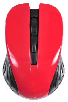 Мышь Оклик 545MW черный/красный оптическая (1600dpi) беспроводная USB для ноутбука (4but) - купить недорого с доставкой в интернет-магазине