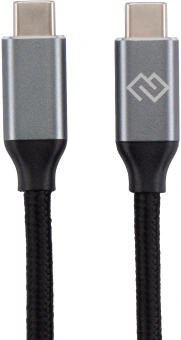 Кабель Digma D-TYPE-C-USB3.2-100W-4K-2M USB Type-C (m)-USB Type-C (m) 2м черный - купить недорого с доставкой в интернет-магазине