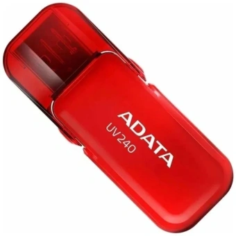Флеш Диск A-Data 64GB UV240 AUV240-64G-RRD USB2.0 красный - купить недорого с доставкой в интернет-магазине