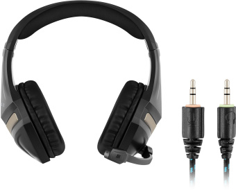 Наушники с микрофоном Оклик HS-L370G ECLIPSE черный 2м мониторные оголовье (1090730) - купить недорого с доставкой в интернет-магазине