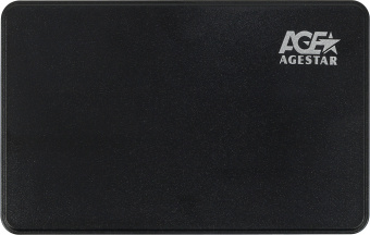 Внешний корпус для HDD AgeStar 3UB2P2 SATA III USB3.0 пластик черный 2.5" - купить недорого с доставкой в интернет-магазине