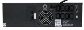 Источник бесперебойного питания Powercom King Pro RM KIN-3000AP LCD 2400Вт 3000ВА черный - купить недорого с доставкой в интернет-магазине