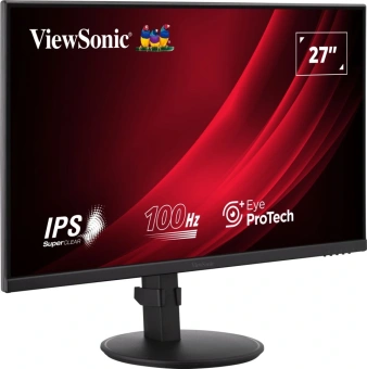 Монитор ViewSonic 27" VA2708-HDJ черный IPS LED 16:9 HDMI матовая HAS Piv 250cd 178гр/178гр 1920x1080 100Hz VGA DP FHD 6.1кг - купить недорого с доставкой в интернет-магазине