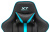Кресло игровое A4Tech X7 GG-1200 черный/голубой эко.кожа крестов. пластик - купить недорого с доставкой в интернет-магазине