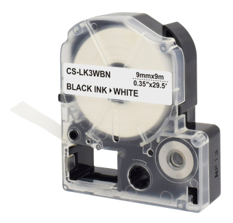 Картридж ленточный Cactus CS-LK3WBN LK-3WBN черный на белом 9x9 для Epson LW300/LW400/LW700/LW600P/LW1000P/K400/Z700/Z900 - купить недорого с доставкой в интернет-магазине