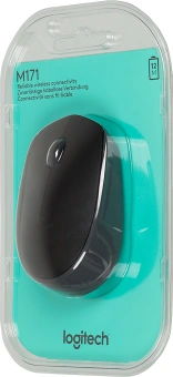 Мышь Logitech M171 черный/серый оптическая 1000dpi беспров. USB для ноутбука 2but (910-004424) - купить недорого с доставкой в интернет-магазине
